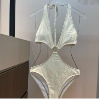 Buy Cheapest Celine Cutout One-Piece Swimwear 0313 White 2025