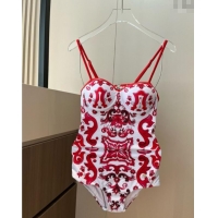 Good Quality Dolce & Gabbana One-Piece Swimwear 0313 Red 2025