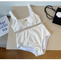 Low Cost Chanel Knit Two-Pieces Swimwear 0314 White 2025