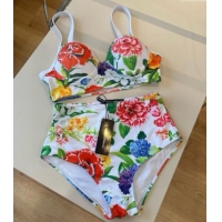 ​Unique Grade Dolce & Gabbana Flower One-Piece Swimwear 0513 White 2025