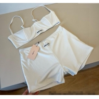 Grade Quality Miu Miu Knit Two-Pieces Swimwear 0513 White 2025