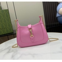 Top Grade Gucci Jackie Notte Mini Bag in Crinkled Patent Leather ‎782889 Pink 2024