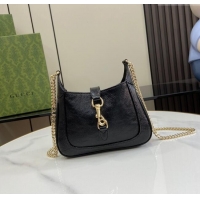 Trendy Design Gucci Jackie Notte Mini Bag in Crinkled Patent Leather ‎782889 Black 2024