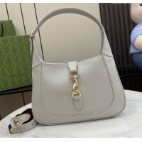 Famous Brand Gucci Jackie Small Shoulder Bag in Smooth Leather 782849 Grey 2024