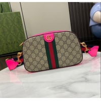 Top Design Gucci Ophidia GG Small Crossbody Bag 752591 Fuchsia 2024
