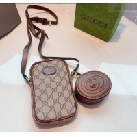 Buy Inexpensive Gucci GG Canvas Phone Holder Mini Bag G0510 2024