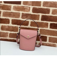 Well Crafted Gucci GG Leather Super Mini Top Handle bag 772795 Light Pink 2024
