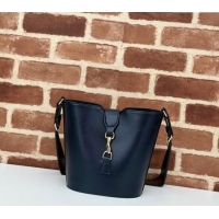 Best Price Gucci Leather Mini Bucket Shoulder bag 782908 Dark Blue 2024