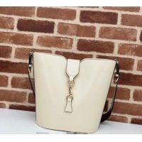 Grade Quality Gucci Leather Medium Bucket Shoulder bag 782904 White 2024