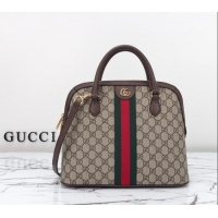 Super Quality Gucci Ophidia GG Canvas Medium Top Handle Bag 795258 Beige/Brown 2024
