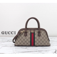 Famous Brand Gucci Ophidia GG Canvas Small Top Handle Bag 795249 Beige/Brown 2024