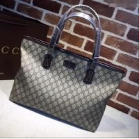 Grade Promotional Gucci GG Canvas Tote Bag 211137 Brown 2024
