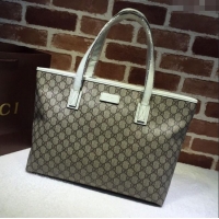 Shop Discount Gucci GG Canvas Tote Bag 211137 White 2024