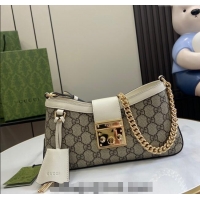 Trendy Design Gucci Padlock GG Canvas Small Shoulder Bag 811705 White 2024