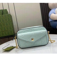 Market Sells Gucci GG Leather Super Mini Shoulder Bag 781554 Pale Green 2024