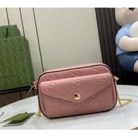 Market Sells Gucci GG Leather Super Mini Shoulder Bag 781554 Light Pink 2024