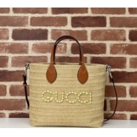 New Release Creation Gucci Small Straw Effect Tote bag ‎779671 2024