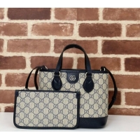 Spot Bulk Gucci Ophidia GG Canvas Mini Tote Bag 811716 Beige/Blue 2024