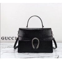 Reasonable Price Gucci Dionysus Medium Shoulder Bag in Patent Leather 795007 Black 2024