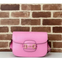 Market Sells Gucci Horsebit 1955 Leather Shoulder Bag 602204 Light Pink 2024