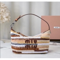 Top Grade Miu Miu Crochet pouch Bag 5NE841 Beige 2025