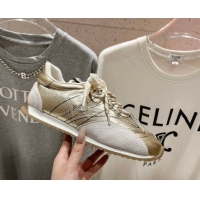 Trendy Design Dior D-Sketch Sneakers in Crinkled Lambskin and Laminated Calfskin with Signature Yellow Gold 0425004