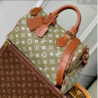 Inexpensive Louis Vuitton Runaway Speedy P9 Bandouliere 30 Bag in Calf leather M13914 Army Green 2025