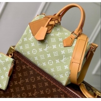 Promotional Louis Vuitton Speedy P9 Bandouliere 25 Bag in Calf Leather M24443 Vert Clair Green 2025