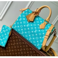 Grade Promotional Louis Vuitton Speedy P9 Bandouliere 30 Bag in Calf Leather M21108 Turquoise 2025
