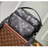 Reasonable Price Louis Vuitton Nil Messenger Bag in Damoflage Black Canvas M14988 2025
