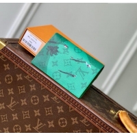 Traditional Specials Louis Vuitton Passport Cover in Coloured Monogram Canvas M14875 Green 2025