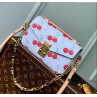 Trendy Design Louis Vuitton LV x TM Pochette Metis East West Bag in Monogram Cherry Canvas M14231 White 2025