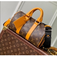 Top Quality Louis Vuitton Keepall Bandouliere 25 Bag in Monogram Macassar Canvas Safran Yellow M12733 2025