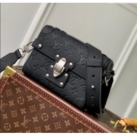 Top Quality Louis Vuitton Soul Trunk Bag in Taurillon Monogram Embossed Leather M13871 Black 2025