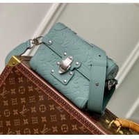 Super Quality Louis Vuitton Soul Trunk Bag in Taurillon Monogram Embossed Leather M13870 Misty Lake Green 2025