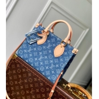 Grade Quality Louis Vuitton OnTheGo PM Tote Bag in Monogram Denim M14633 2025