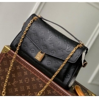 Shop Discount Louis Vuitton Anytime Flap Bag in Black Cowhide Leather M14604 2025