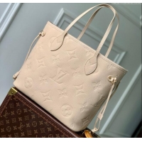 Affordable Price Louis Vuitton Neverfull MM Bag in Sand Grained Cowhide Leather M14319 2025