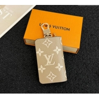 Grade Design Louis Vuitton Car Key Pouch Grained 0616 Beige 2025