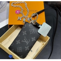 Top Design Louis Vuitton Phone Holder Monogram M14099 Black 2025