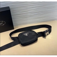 Traditional Specials Prada Nylon Pouch Belt 0618 Black 2025