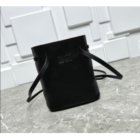 Promotional Miu Miu Nappa leather bucket mini-bag 5NF460 Black 2025