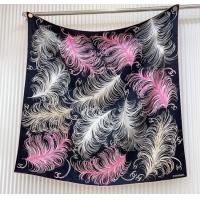 Buy Discount Chanel Silk Square Scarf 90x90cm AAA934 Black 2025