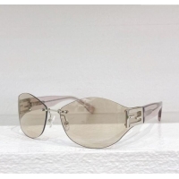 Good Looking Fendi Sunglasses Baguette FE40159U Beige Grey 2025