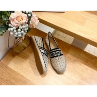 Best Price Dior Granville Espadrilles Flat in Cannage Mesh Beige 0605041
