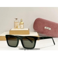 New Design Miu Miu Sunglasses SMUA05S Green 2025
