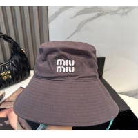 Trendy Design Miu Miu Canvas Bucket Hat 0617 Grey 2025