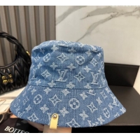 High Quality Louis Vuitton Denim Bucket Hat 0617 Blue 2025