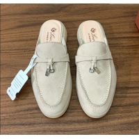 ​Best Price Loro Piana Charms Walk Babouche Loafer in Suede LP060501 Apricot 2025