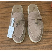Famous Brand Loro Piana Charms Walk Babouche Loafer in Suede LP060509 Camel 2025